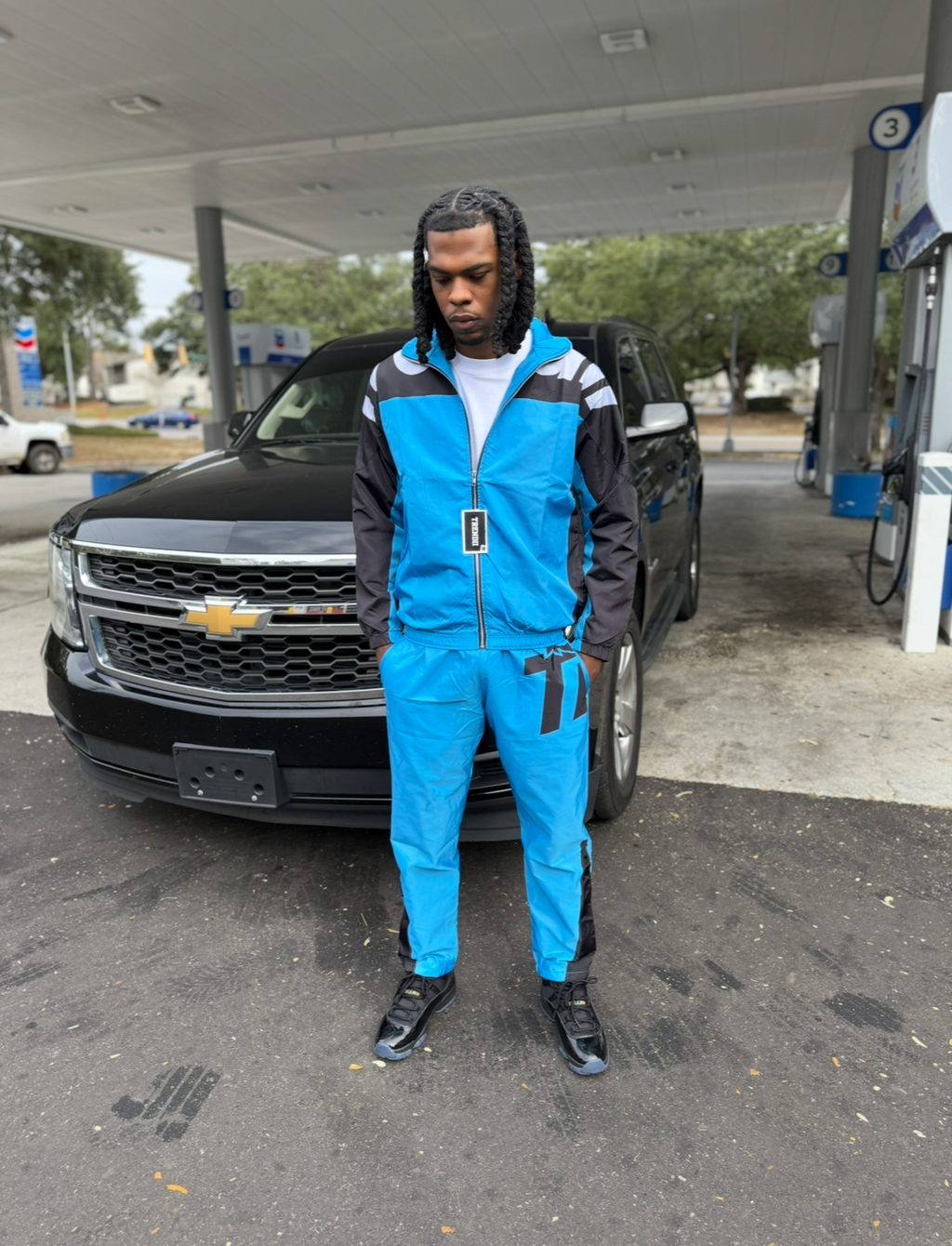 Blue Trendii Windbreaker