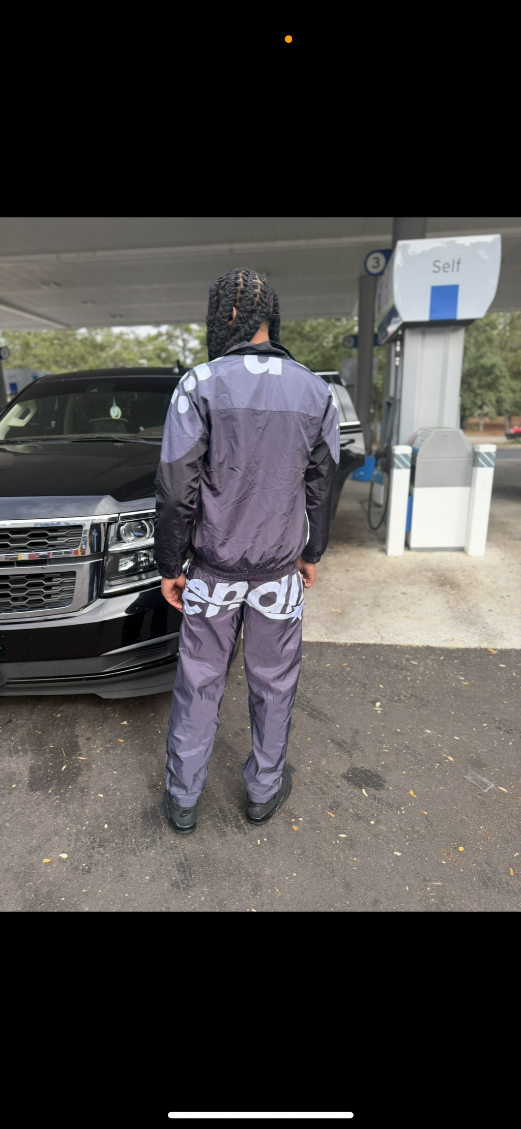 Black Trendii Windbreaker