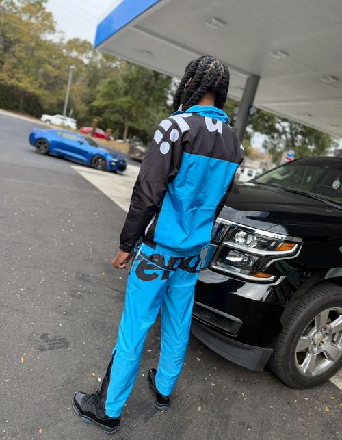 Blue Trendii Windbreaker